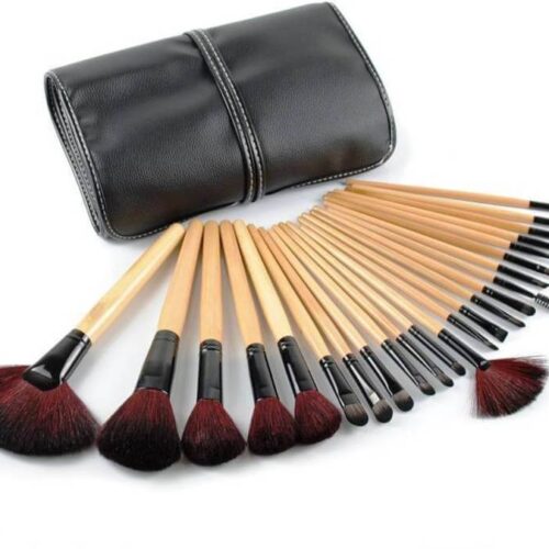 24 Pieces Eye And Face Brushes Set With Leather Bag – Price in Pakistan 2023