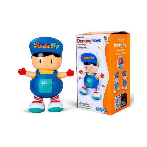 Bump And Go Electric Dancing Boy Toy Music Light Dancing  Battery