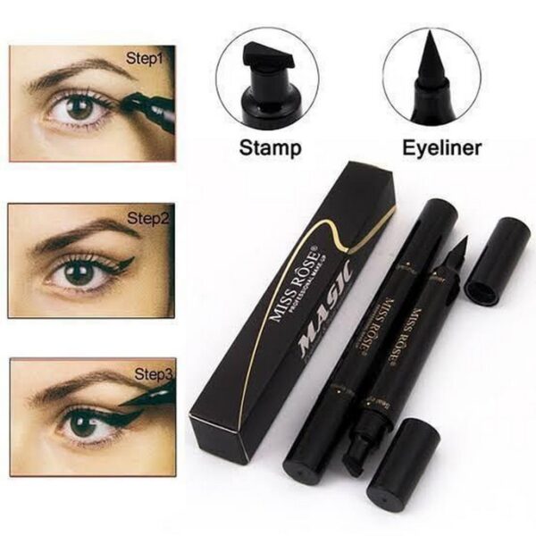 MISS ROSE - eye liner marker with wings stamp - eye liner - eye liner stamp