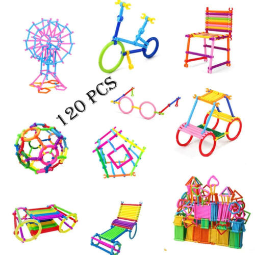 120 Pcs Set – Smart Sticks Building Blocks Toys Set for Boys Girl Kids Children