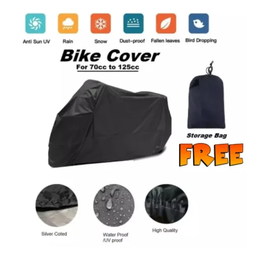 100% Water and Scratch Proof 70 /125 cc Bike/ Motorcycle Cover