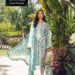 3 Pcs REP Maria-B Premium Staple Dupatta - Embroidered Printed Suits