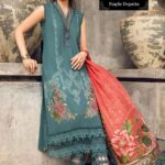 Buy Now 3 Pcs Maria B Suit - Printed Back | Women Clothes