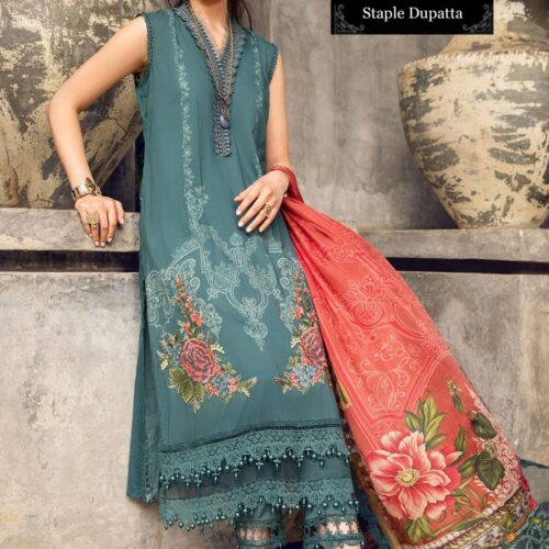 Buy Now 3 Pcs Maria B Suit – Printed Back | Women Clothes