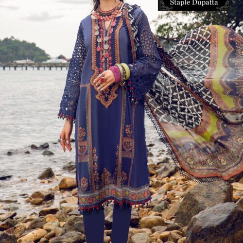 Buy Now 3Pcs Maria B Replica – Printed Back | Women Clothing in Pakistan