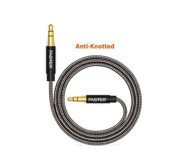 FASTER 3.5mm Audio Aux Cable 2-meter Male to Male