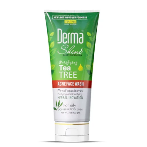 DERMA SHINE TEA TREE ACNE FACE WASH