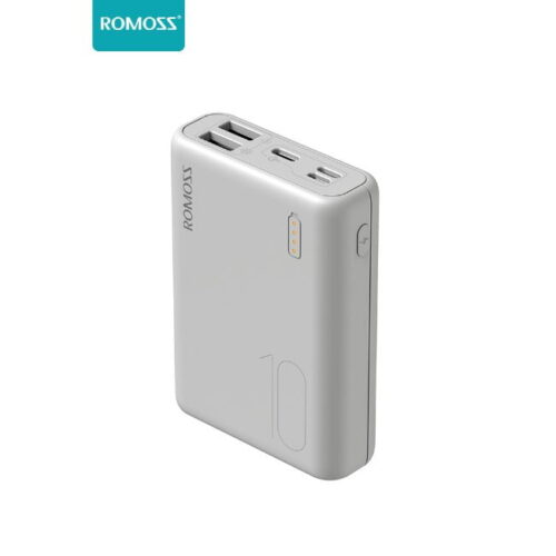 Romoss Simple10 Power Bank 10000mah 3-Input And 2 Output (New Model) Small Size