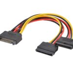 SATA to SATA Cable SATA 15Pin Male to Dual SATA 15Pin Female