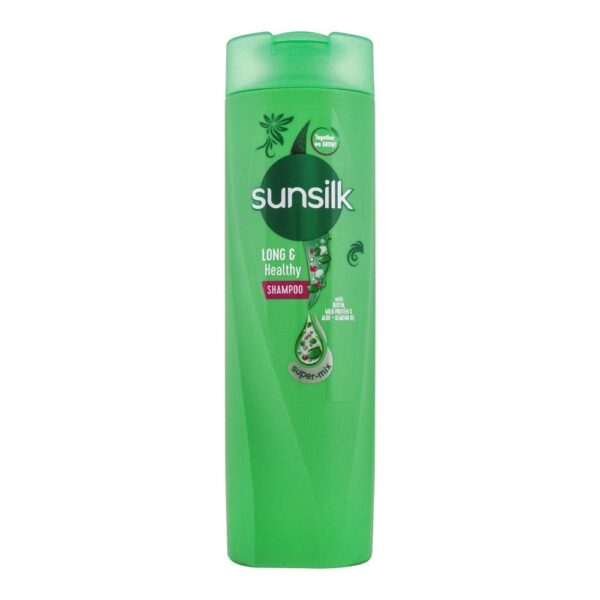 Sunsilk Long & Healthy Biotin Milk Protein & Aloe + Almond Oil Shampoo, 360ml