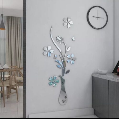 Acrylic Flowers Vase Mirror Wall Stickers – Price in Pakistan 2023