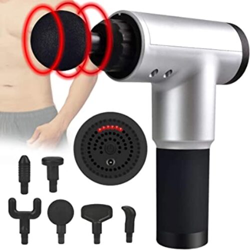 CoFashion Massage Gun Deep Tissue Percussion Quiet Muscle Relaxation Massager Gun for Neck Back Pain Relief