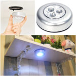 Stick Pat Lamp 3 LED Lamp Kitchen Cabinet Light LED Night Light Battery