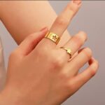 2pc Golden Trendy Star Couple Ring - Price in Pakistan 2023