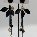 Black Casual Earrings Leaf Shape - Price in Pakistan 2023