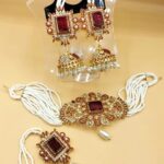 Chokar Pati With Earrings + FREE Bindiya - Women Jewelry