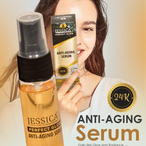 Jessica – 24k Gold Anti Aging Face Serum With Dropper – 25ml