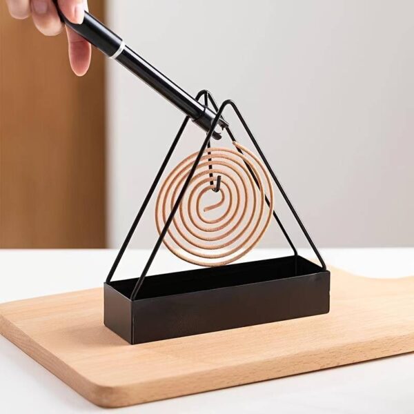 1pc Simple Triangle-shaped Iron Mosquito Coil Holder